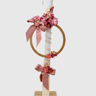 ΛΑΜΠΑΔΑ ΚΟΡΙΤΣΙ ΜΕ ΘΕΜΑ ΞΥΛΙΝΟ ΣΤΕΦΑΝΙ ΜΕ ΛΟΥΛΟΥΔΙΑ